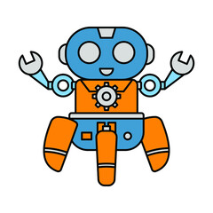robot icon. bot sign. vector illustration