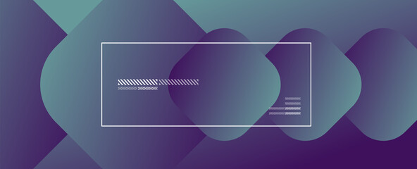 Square shapes composition geometric abstract background. 3D shadow effects and fluid gradients. Modern overlapping forms