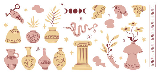 Greece Terracotta Silhouettes