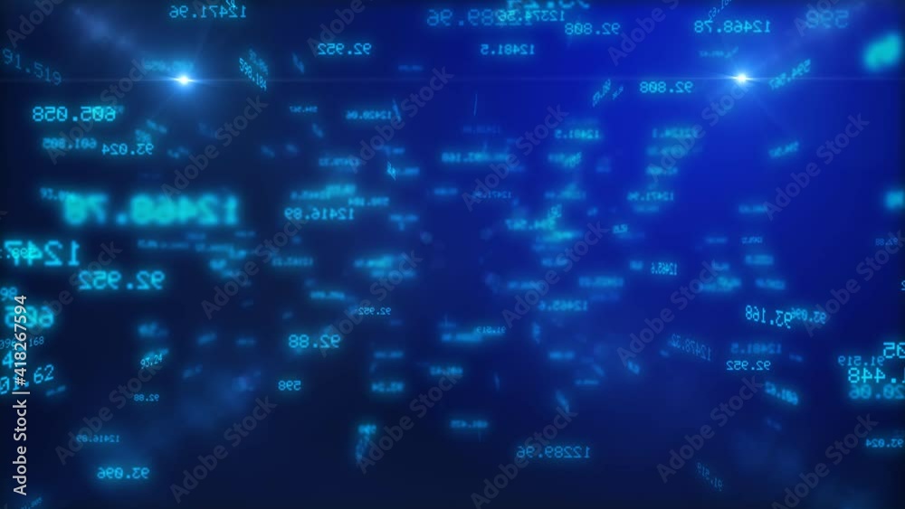 Poster abstract digital background. big data code matrix. hi-tech technological background. 3d rendering. s
