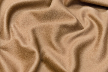 Abstract texture of natural beige or brown color fabric as concept background. Fabric texture of...