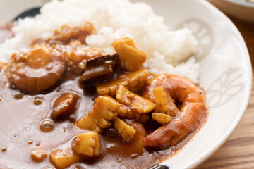 美味しそうなシーフードカレー