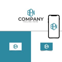 Letter BEN Logo Design Template