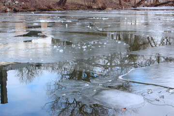 ice on lake