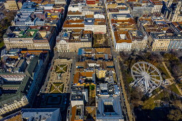 Budapest aus der Luft | Luftbilder von Ungarns Hauptstadt Budapest mit allen Sehensw&uuml;rdigkeiten von Budapest