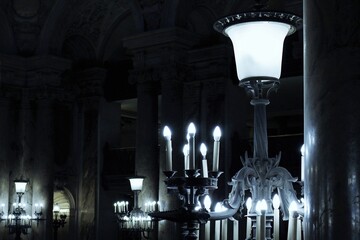 Chandelier in the opera