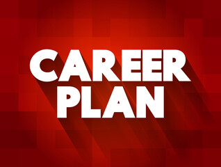 Career Plan text quote, concept background