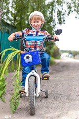 child riding a bike