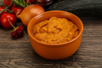 Vegetarian cuisine - Zucchini puree with herbs