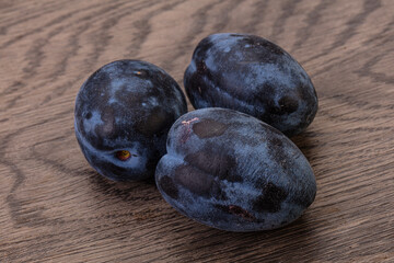 Ripe sweet and tasty plum
