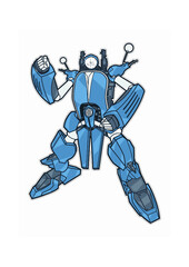scooter robot vector