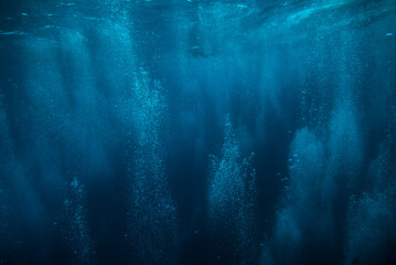 underwater bubbles, water bubbles. Maldives