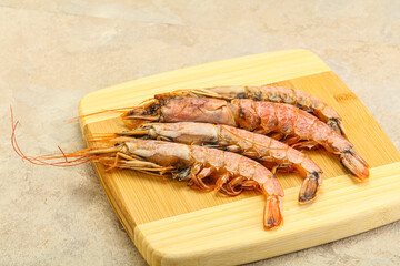 Tasty big Langoustine over the board