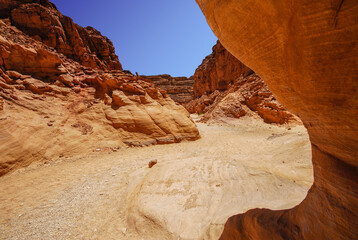 Canyon in Sinai desert, Egypt.