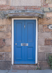 blue door