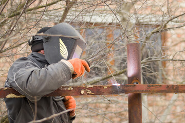 welder during operation