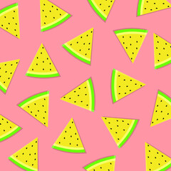 seamless pattern with watermelon
