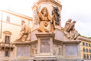 Fototapeta na wymiar Statue of Ezekie in Rome