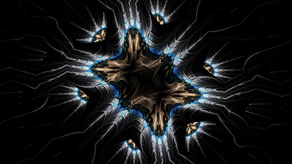 3d effect - abstract fractal graphic 