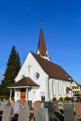 Fototapeta na wymiar Katholische Kirche in Hagenwil bei Amriswil / Kanton Thurgau