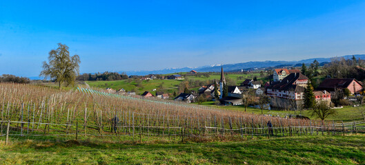 Fototapeta na wymiar Bauerndorf Hagenwil bei Amriswil / Kanton Thurgau
