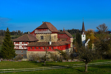 Fototapeta premium Schloss Hagenwil bei Amriswil, Kanton Thurgau
