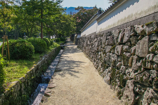 近江坂本・古い石積みが残る風情ある町並み