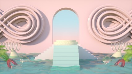 Obraz premium Abstract Surrealism Gate 3