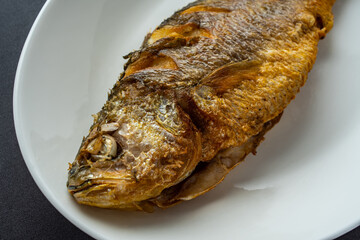 Chinese dish a pan-fried yellow croaker