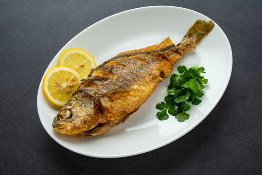 A Chinese dish of fried yellow croaker