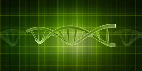 3d render of dna structure, abstract background
