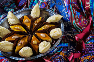 Traditional festive Azerbaijan sweet cuisine