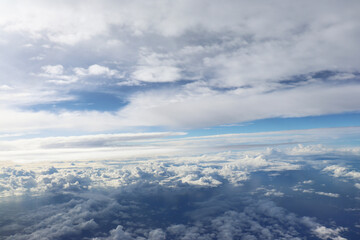 Fototapeta na wymiar 空から見た景色 雲海