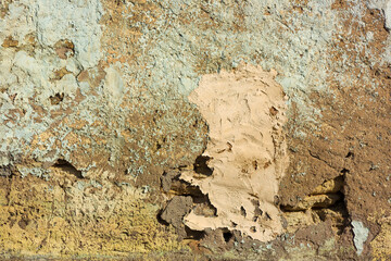 Old wall texture with paint fading