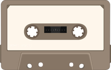 Vintage analog tape cassette [vector]