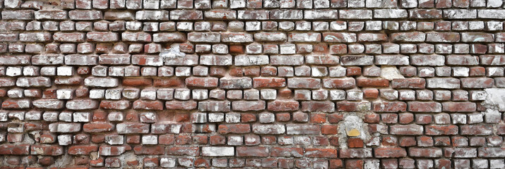 Alte Mauer aus Ziegelsteinen