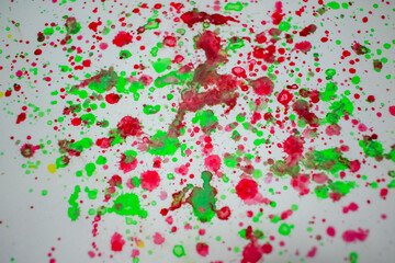 water paint color texture on white paper background.