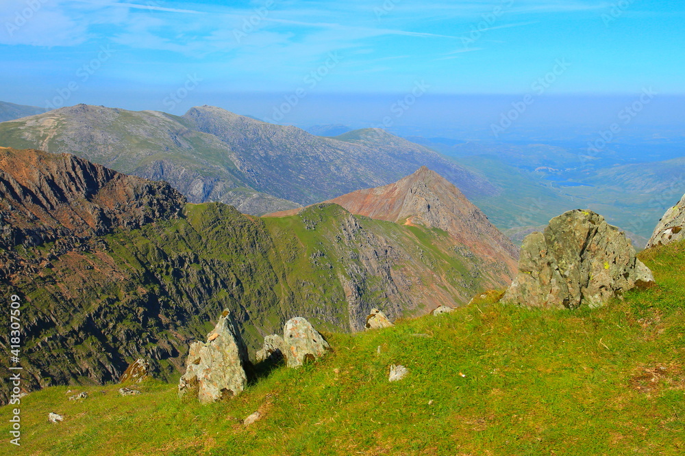 Sticker Snowdonia National Park in the summer sun