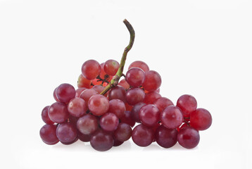 Red Grapes isolated on a white background