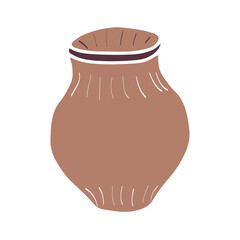 Ceramic jug. Vector element for the design.