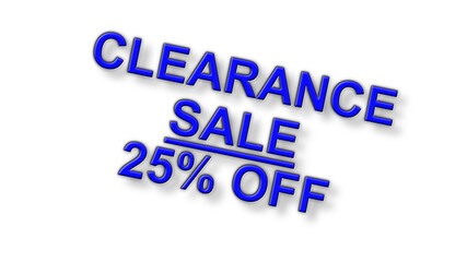 blue clearance sale percent sign