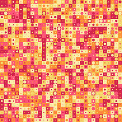 Fototapeta premium Abstract Geometric Pattern generative computational art illustration