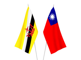 Taiwan and Brunei flags