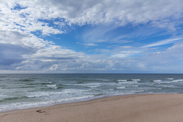 Sea before the storm on the Curonian Spit