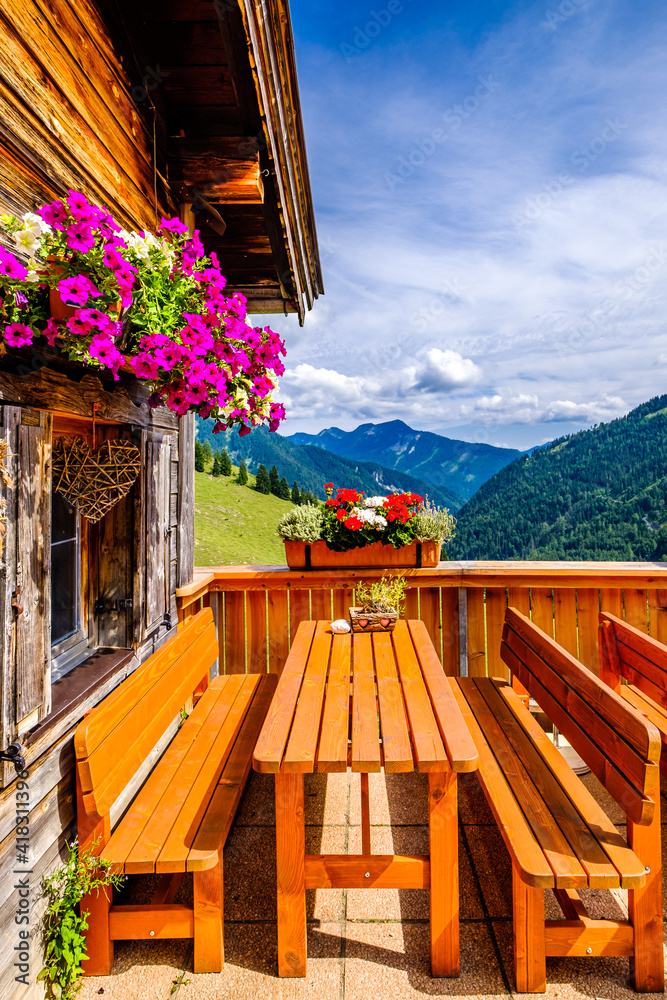 Canvas Prints typical bavarian beergarden