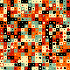 Abstract Geometric Pattern generative computational art illustration