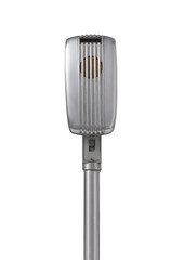 Front view of a 1950s-60s microphone.