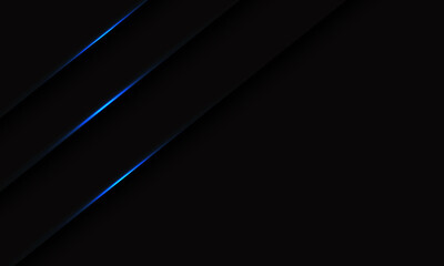 Abstract triple blue light shadow line with blank space design modern futuristic technology background vector illustration.