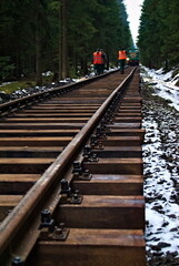 Repair of the Polish railway line No. 311 (from Szklarska Poręba to Poland's border with the Czech Republic) In November 2009.