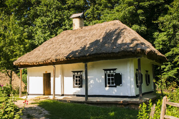 Fototapeta na wymiar Old rural house in the summer season